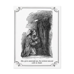 A Christmas Carol: The Spirit Answered Not Holiday Postcard