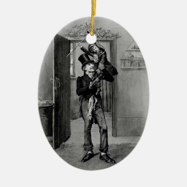 A Christmas Carol: Tiny Tim Ceramic Ornament (Front)
