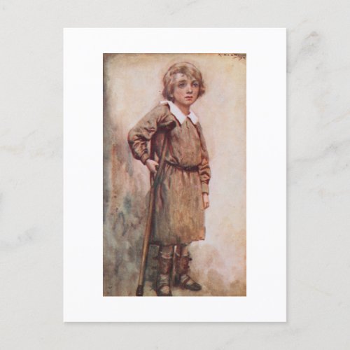 A Christmas Carol Tiny Tim Postcard