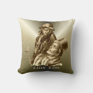A Christmas Carol - Tiny Tim Throw Pillow