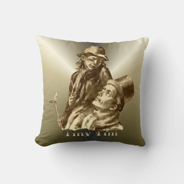 A Christmas Carol - Tiny Tim Throw Pillow (Front)