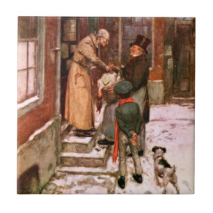 A Christmas Carol: Turkey Delivery Ceramic Tile