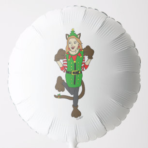 a Christmas catgirl Balloon