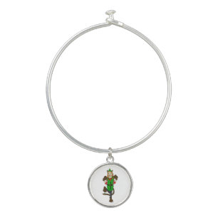 a Christmas catgirl Bangle Bracelet