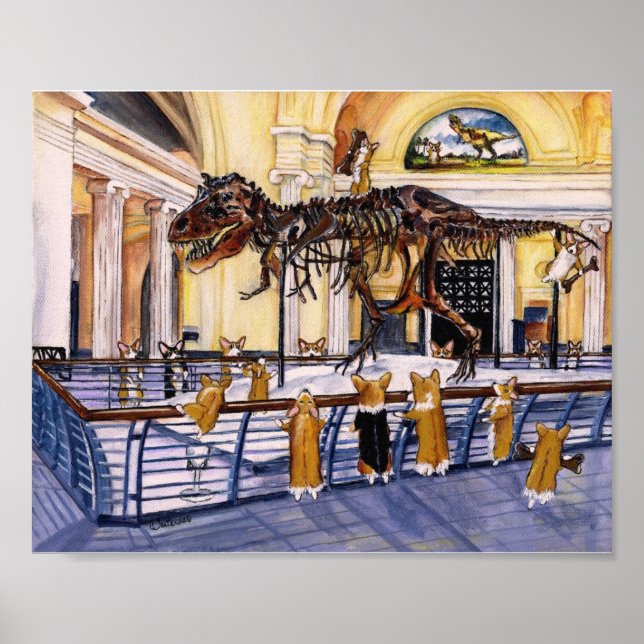 A Christmas Corgi Bodacious Bone Bonanza Art Print (Front)