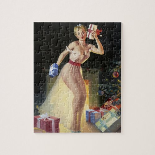 A Christmas Eve Pin Up Art Jigsaw Puzzle