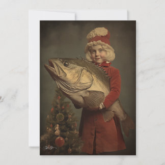 A Christmas Fish Replacement Flat Holiday Card