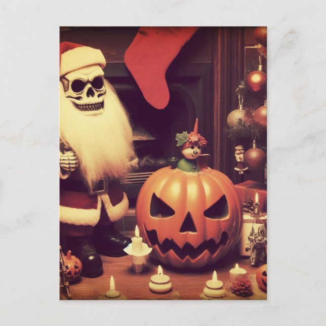 A Christmas Halloween Horror Postcard (Front)