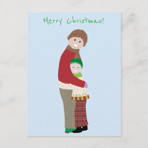 A Christmas Hug Postcard