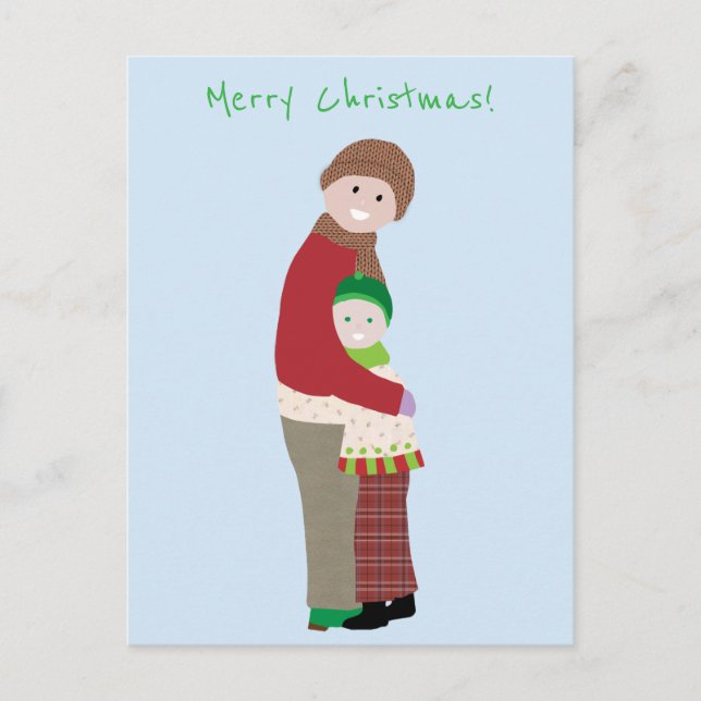 A Christmas Hug Postcard (Front)