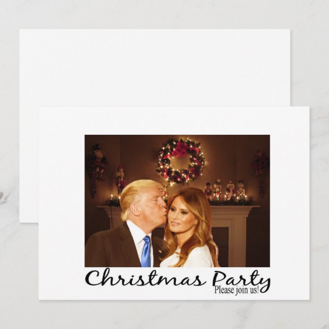 A Christmas invitation from Donald and Melania (Front/Back)