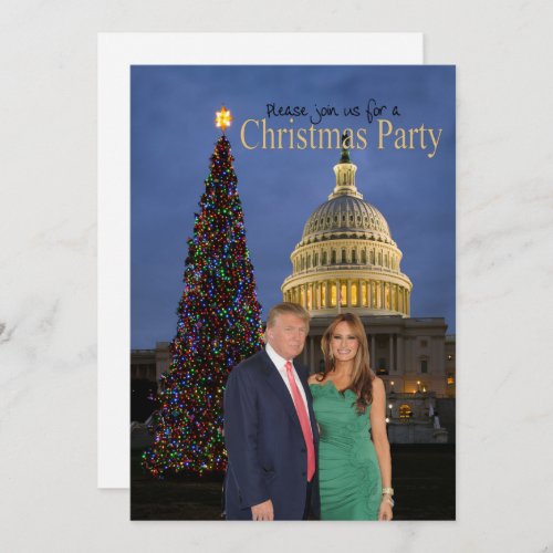 A Christmas invitation from Donald and Melania