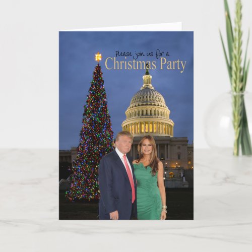 A Christmas invitation from Donald and Melania