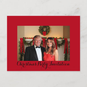 A Christmas invitation from Donald and Melania Postcard