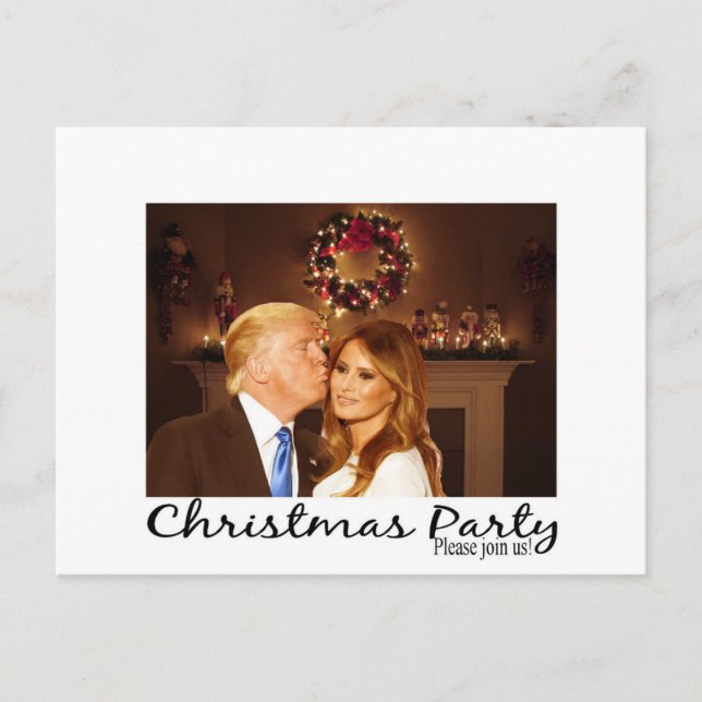 A Christmas invitation from Donald and Melania Postcard (Front)
