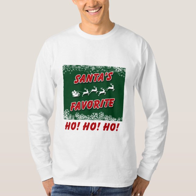 A Christmas Long Sleeve T shirt With Quote (Front)