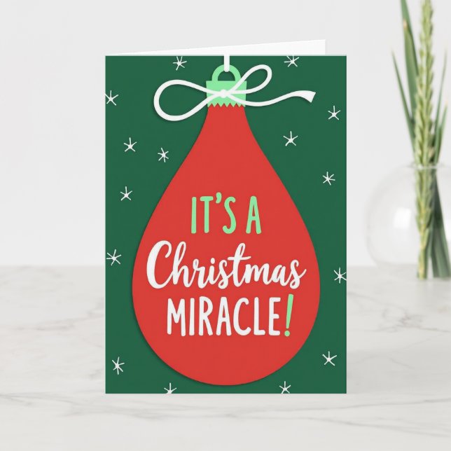 A Christmas Miracle Greeting Card (Front)