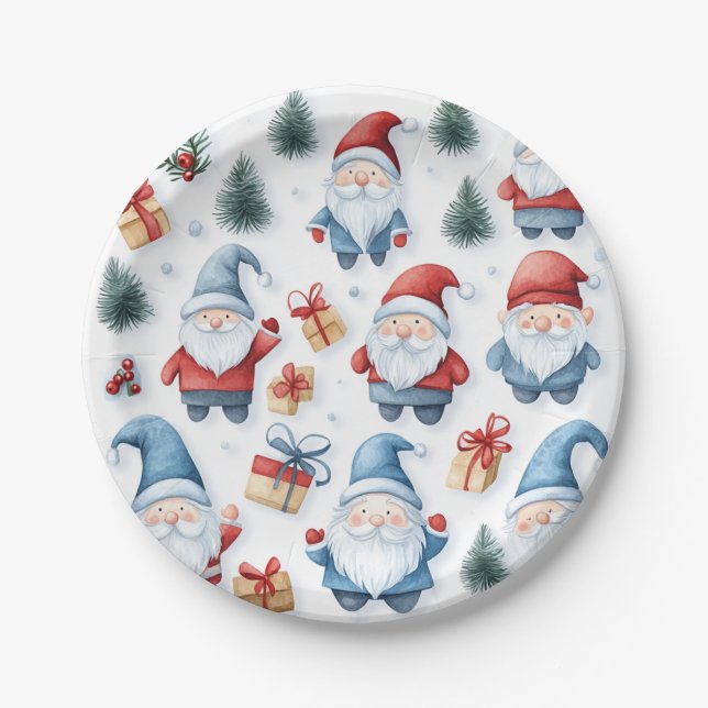 a Christmas party plate (Front)
