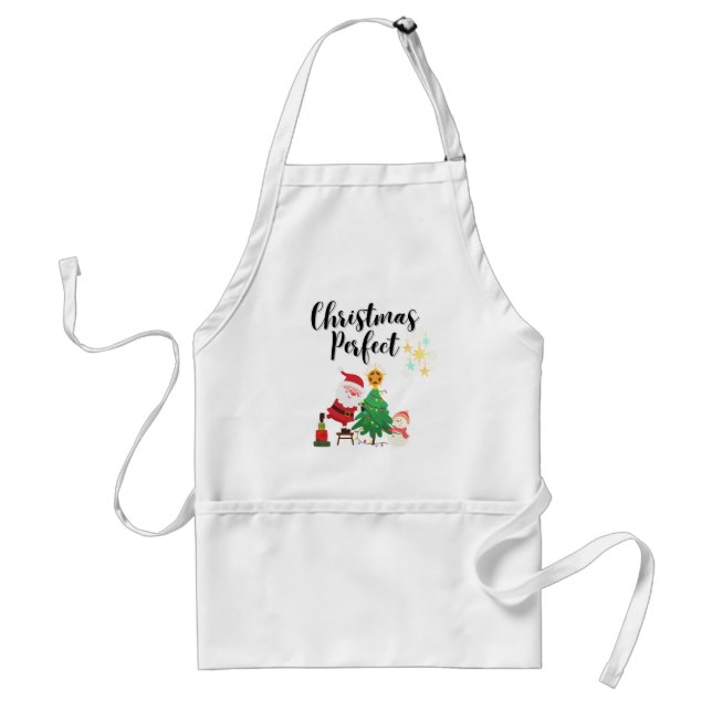 A Christmas Perfect Mince Pie Adult Apron (Front)
