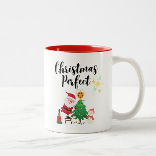 A Christmas Perfect Mince Pie Two_Tone Coffee Mug