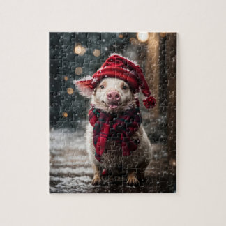 A Christmas Piglet Jigsaw Puzzle