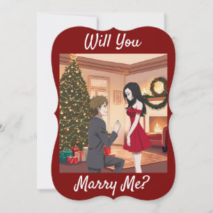 A Christmas Proposal - Will You Marry Me? Invitation