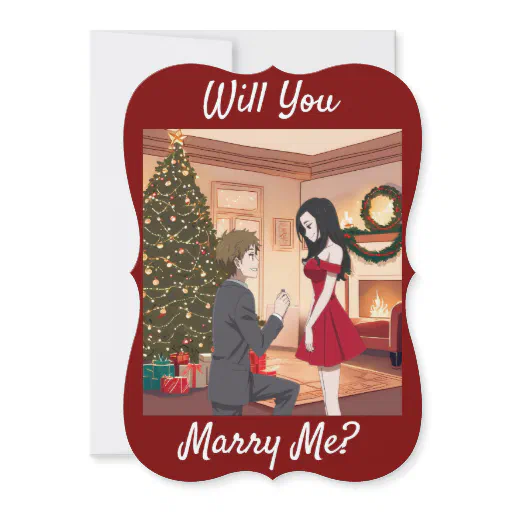 A Christmas Proposal - Will You Marry Me? Invitation