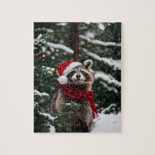 A Christmas Raccoon Jigsaw Puzzle