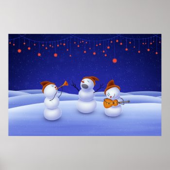 A Christmas Song Poster by vladstudio at Zazzle