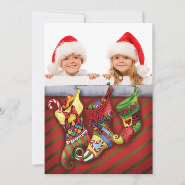 A Christmas Stocking Full of Dreams Photo Card (Front)