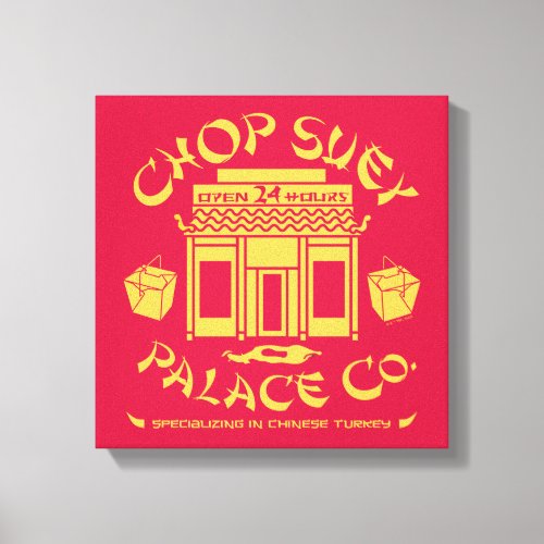 A Christmas Story  Chop Suey Palace Co Canvas Print