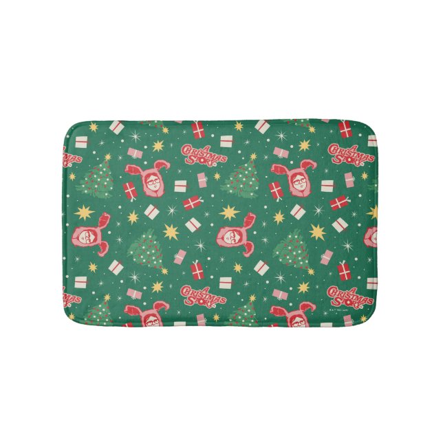 A Christmas Story | Christmas Icon Pattern Bath Mat (Front)