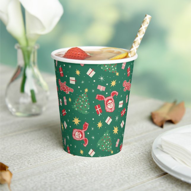 A Christmas Story | Christmas Icon Pattern Paper Cups (Insitu)