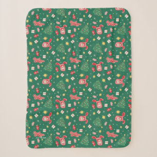 A Christmas Story   Christmas Icon Pattern Sherpa Blanket