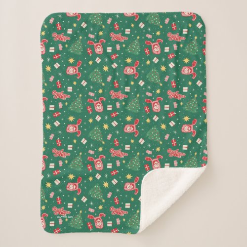 A Christmas Story  Christmas Icon Pattern Sherpa Blanket