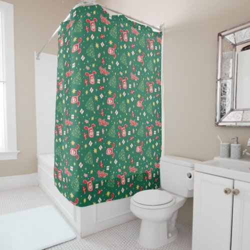 A Christmas Story  Christmas Icon Pattern Shower Curtain