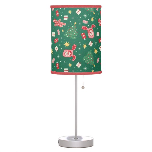 A Christmas Story | Christmas Icon Pattern Table Lamp (Left)