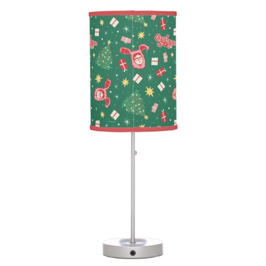 A Christmas Story | Christmas Icon Pattern Table Lamp (Back)