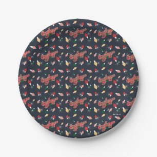 A Christmas Story Christmas Lights Pattern Paper Plates