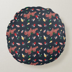 A Christmas Story Christmas Lights Pattern Round Pillow