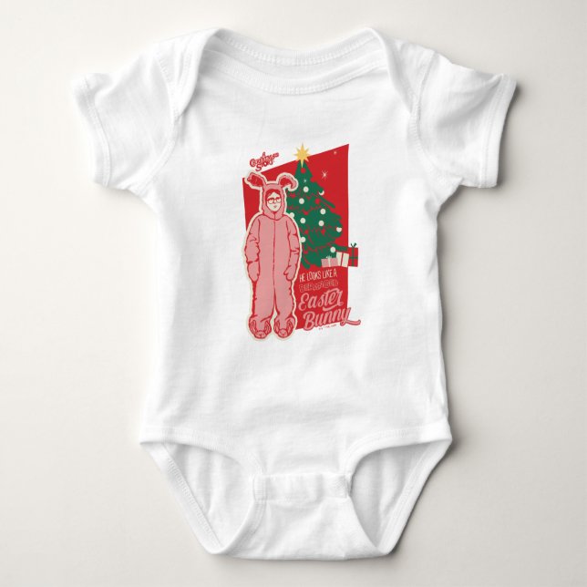 A Christmas Story | Deranged Easter Bunny Baby Bodysuit (Front)