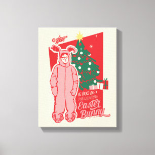 A Christmas Story Deranged Easter Bunny Canvas Print