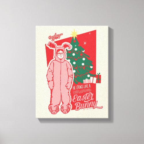 A Christmas Story  Deranged Easter Bunny Canvas Print