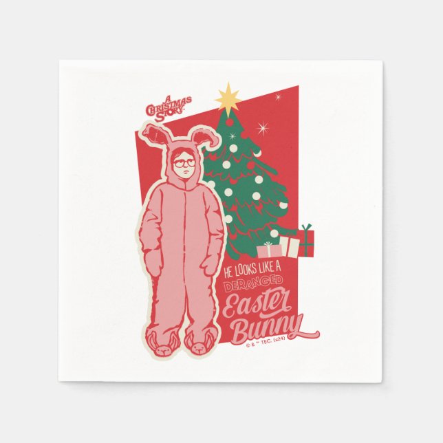 A Christmas Story | Deranged Easter Bunny Napkins (Front)