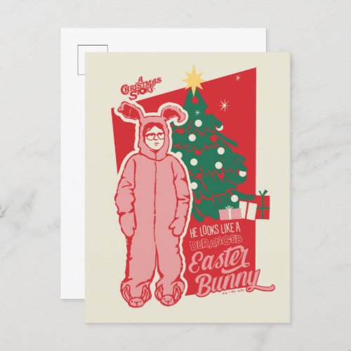 A Christmas Story  Deranged Easter Bunny Postcard