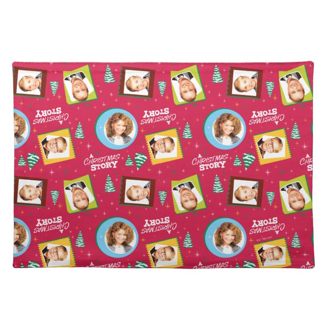 A Christmas Story | Family Photos Pattern Cloth Placemat (Front)