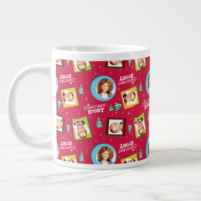 A Christmas Story | Family Photos Pattern Giant Coffee Mug (Left)