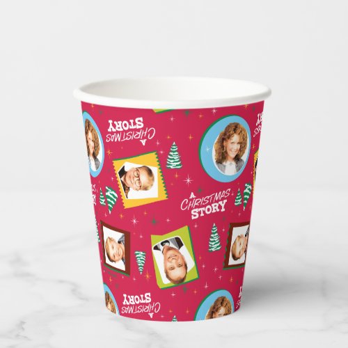 A Christmas Story  Family Photos Pattern Paper Cups