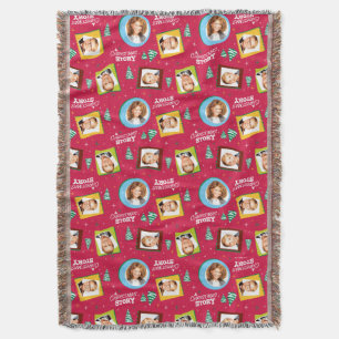A Christmas Story   Family Photos Pattern Throw Blanket