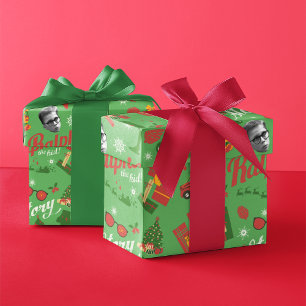 A Christmas Story Green Icon Pattern Wrapping Paper